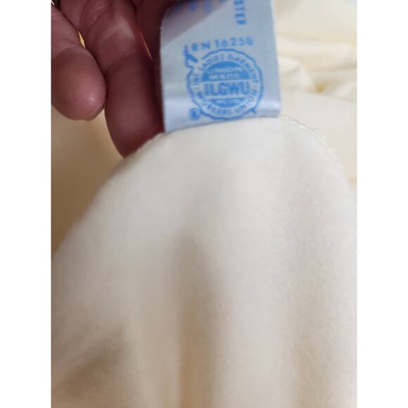 Vtg Neiman Marcus Bert Yelin Ivory Long Sleeve Nightgown Women's Size Medium - Picture 15 of 16